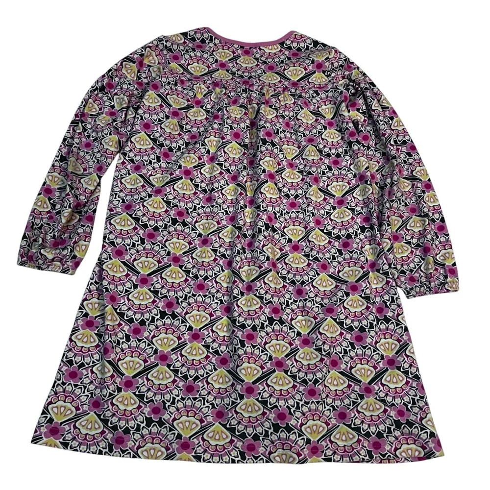 Hanna Andersson Girls‎ Long Sleeve Knit Dress Size 140 (10) Floral Pink Cotton